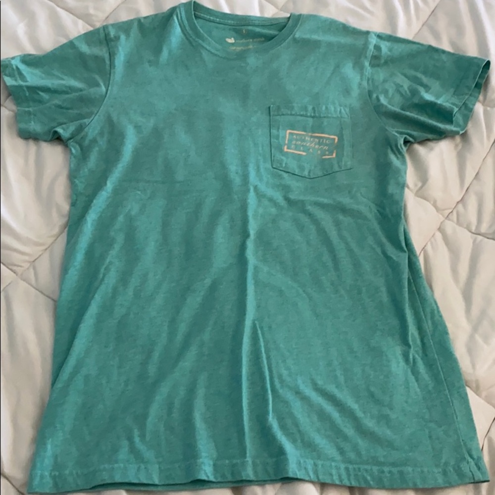 Blue and peach Southern Marsh Tee